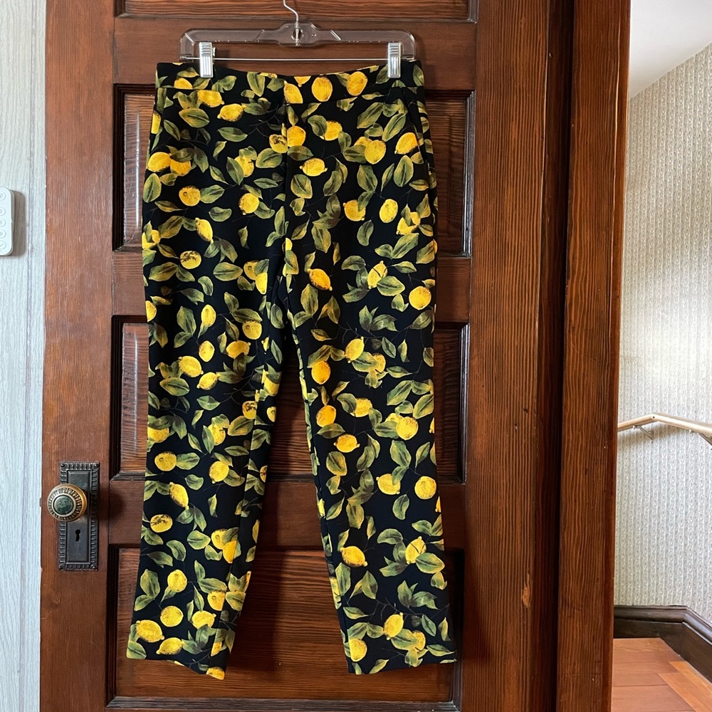 Zara Lemon print pants size Medium